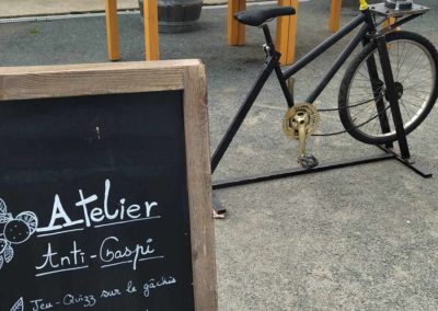 L’atelier vélo-smoothie de Pas de Gâchis Entre Nous